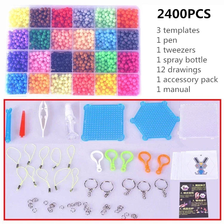 Magic Water Fuse Beads DIY Craft Set for Kids Educational Fun