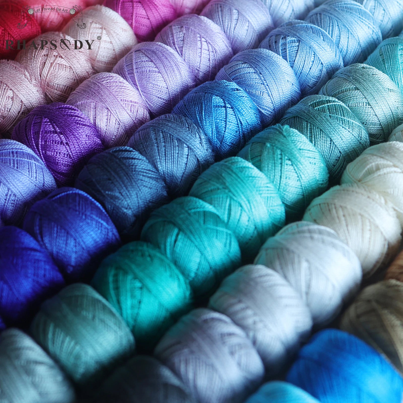 Pearl Cotton Crochet Thread for Embroidery Sewing and Needlework Crafts