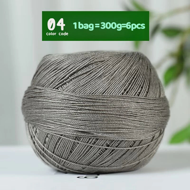 Fine Lace Crochet Yarn for Summer Knitting and DIY Crafts