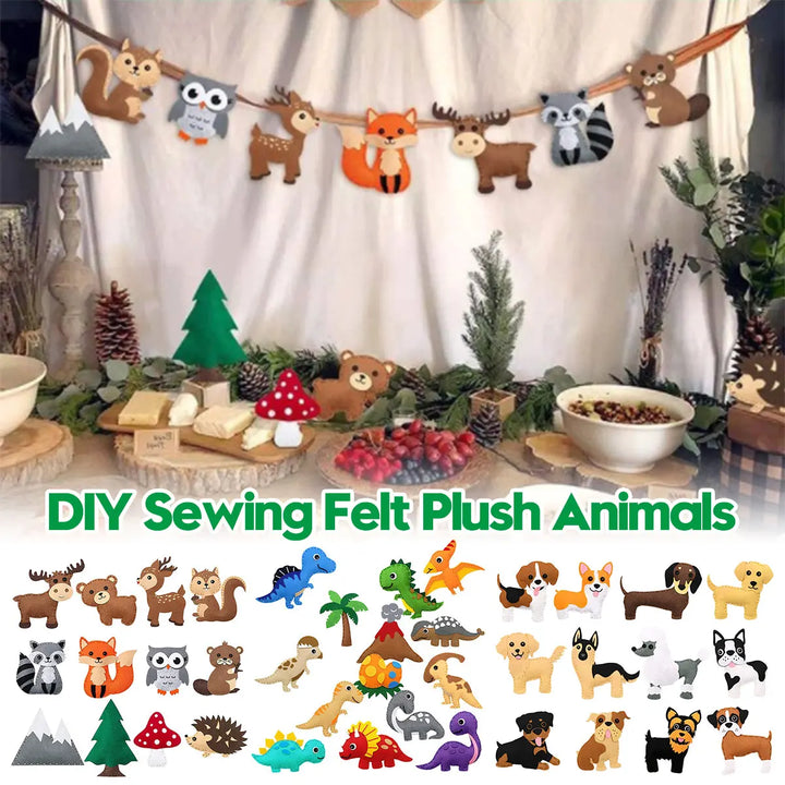 DIY Forest Animal Sewing Felt Plush Craft Kit for Kids