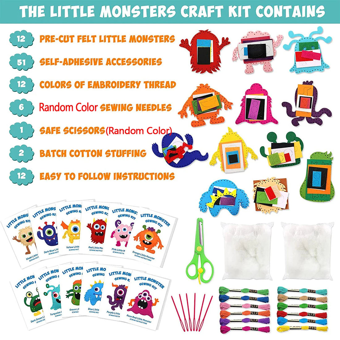 DIY Forest Animal Sewing Felt Plush Craft Kit for Kids