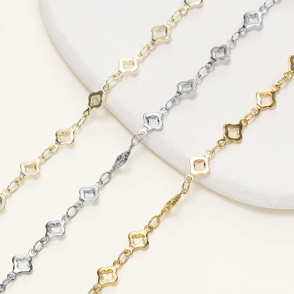 5.5mm Rhombus Chain 14/18K Gold-Plated Brass | Jewelry Making Supply