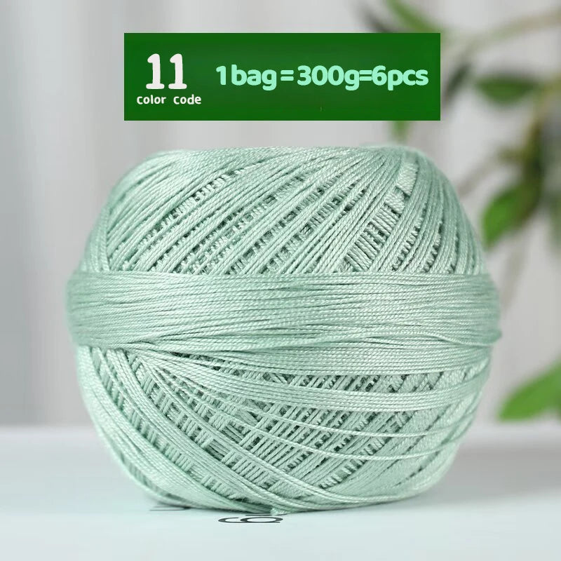 Fine Lace Crochet Yarn for Summer Knitting and DIY Crafts