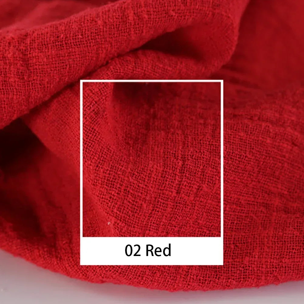 Organic Linen Cotton Fabric for DIY Sewing and Patchwork Crafts