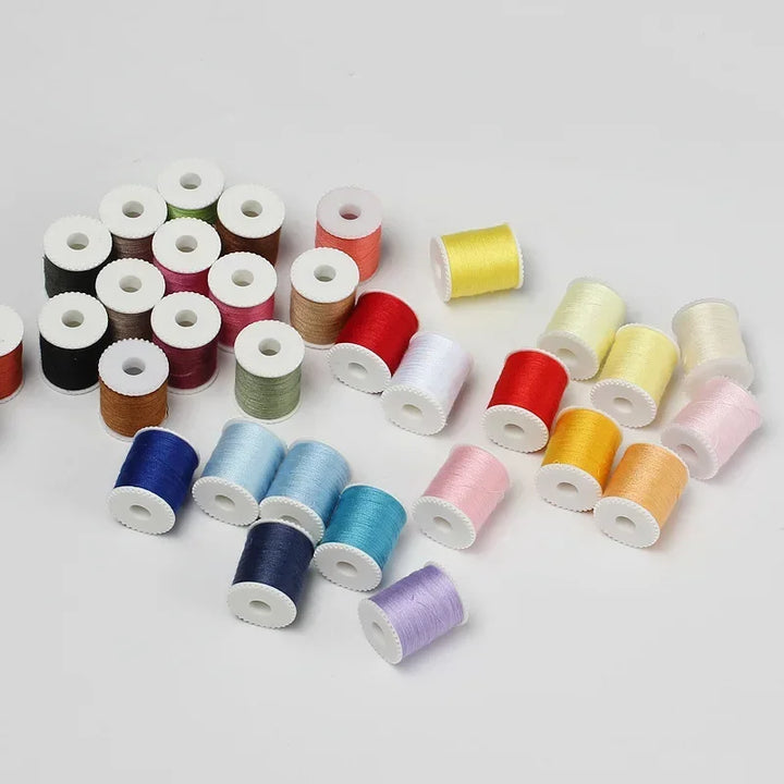 Polyester Sewing Thread Set with Bobbins for DIY Sewing Projects