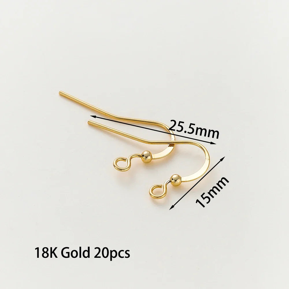 20pc Gold Plated Earring Wires & Hook Findings Set | 6 Styles | DIY Jewelry Making