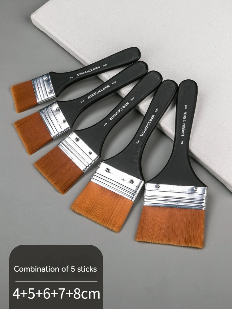 Memory Nylon Paint Brush Set for Acrylic Watercolor and Oil
