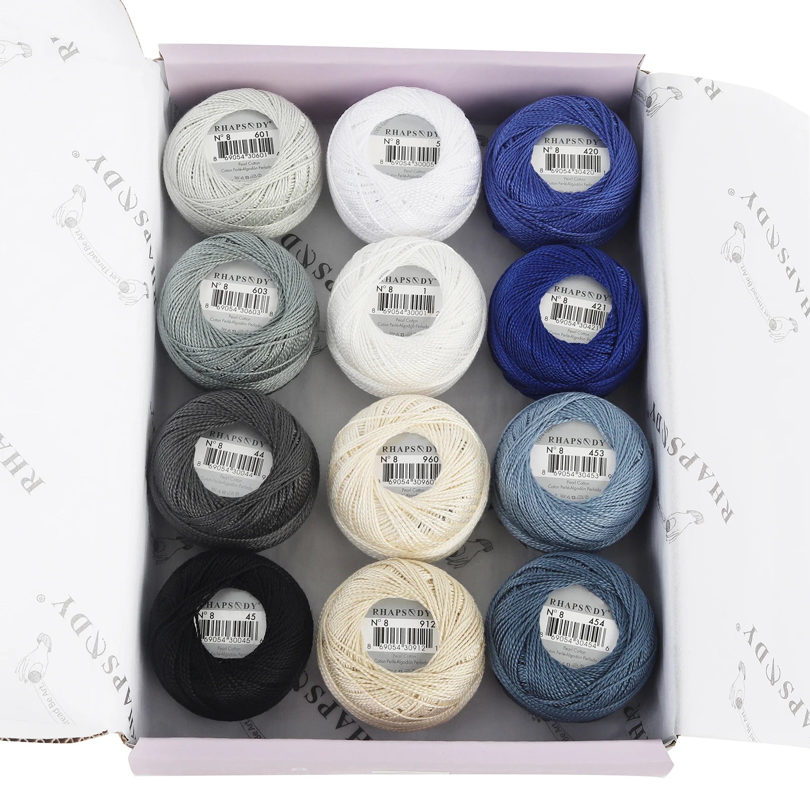 Pearl Cotton Crochet Thread for Embroidery Sewing and Needlework Crafts