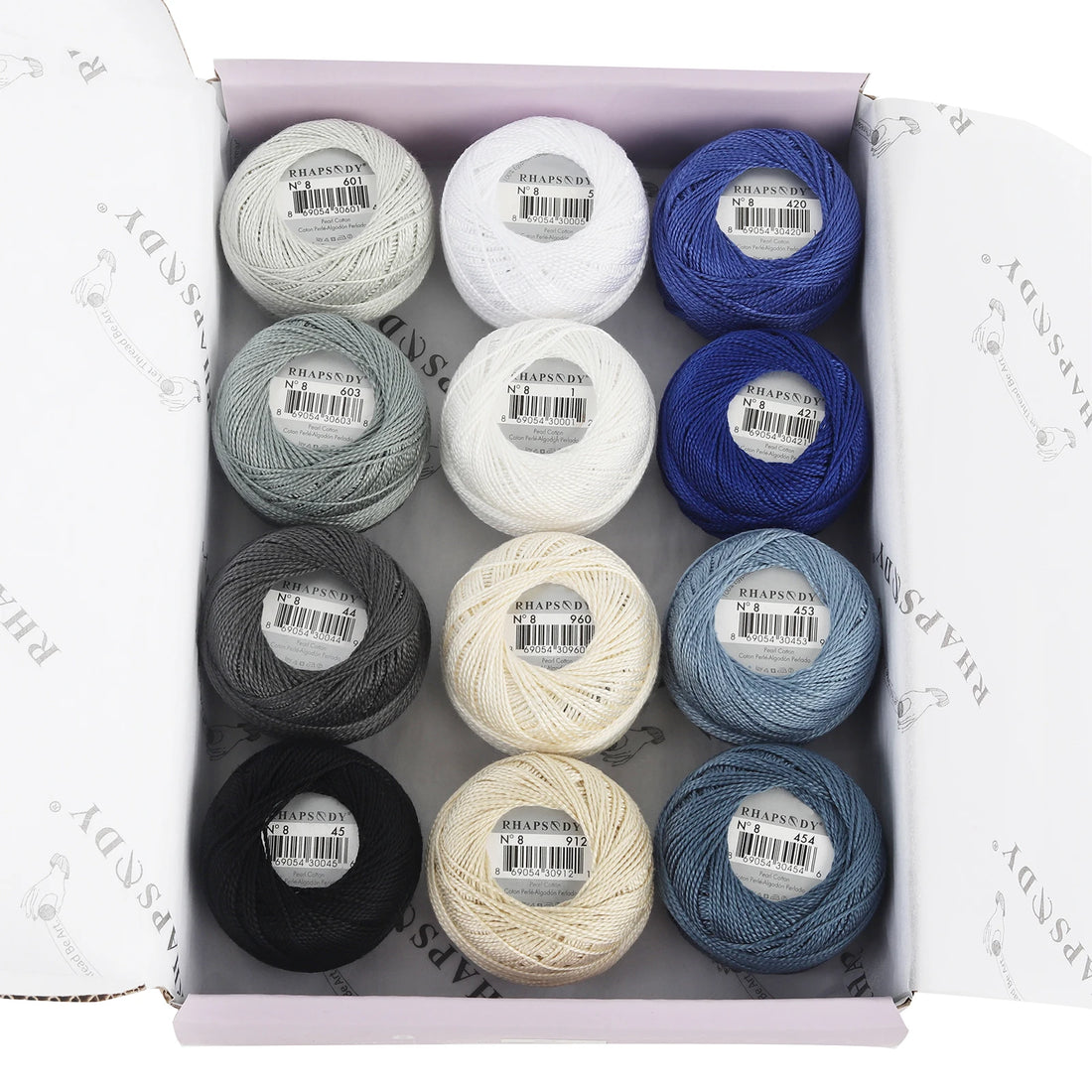 Pearl Cotton Crochet Thread for Embroidery Sewing and Needlework Crafts