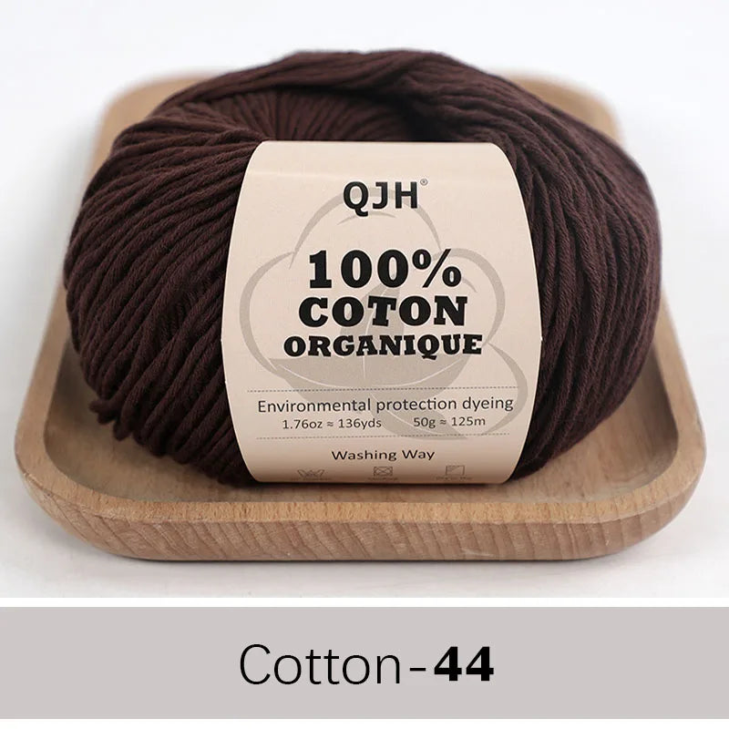 Soft Cotton Baby Yarn Set for Crochet and Knitting Crafts