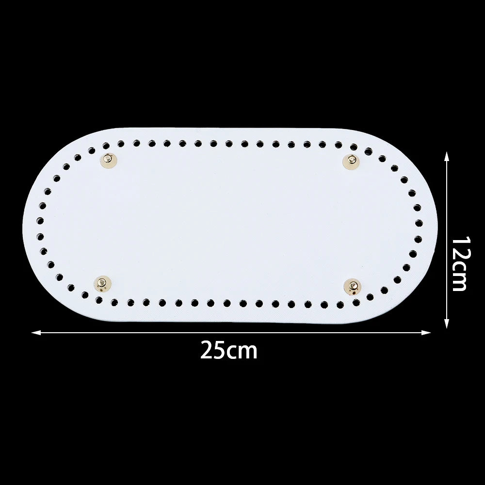 PU Leather Crochet Bag Bottom for DIY Knitting and Weaving Crafts
