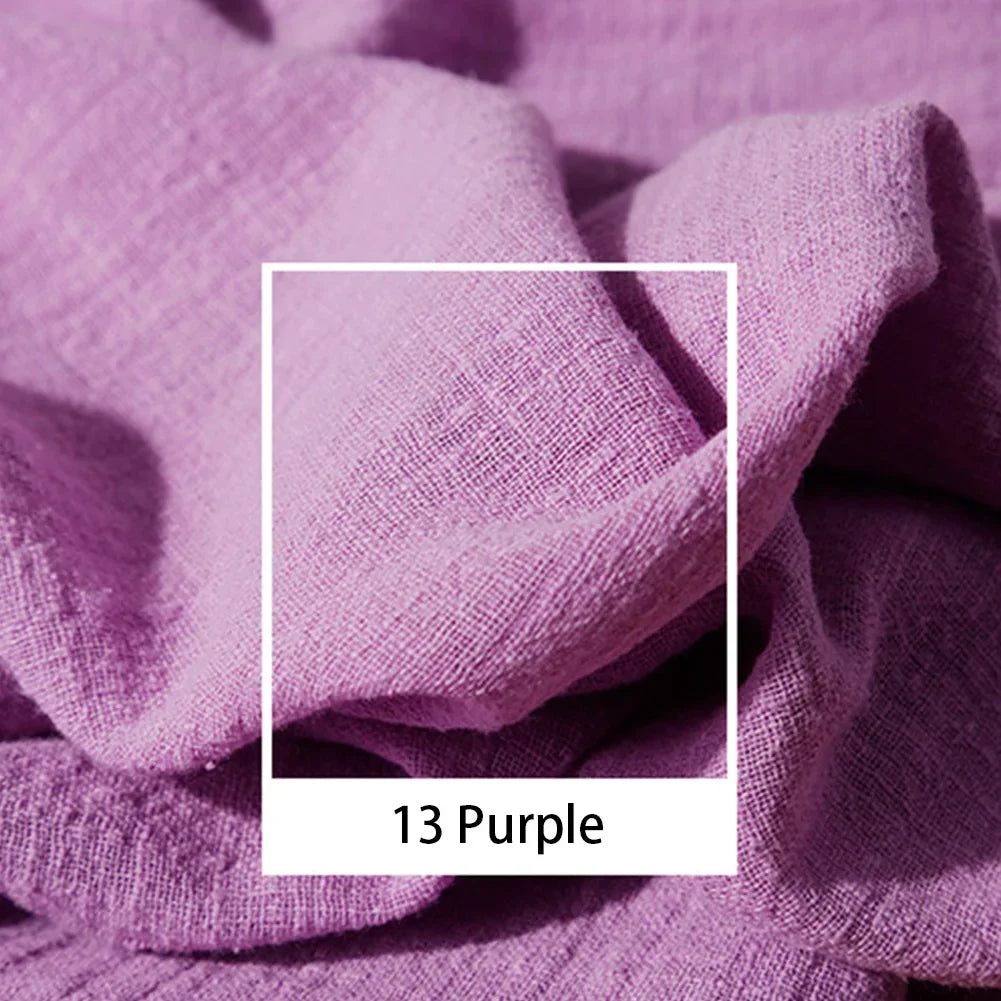 Organic Linen Cotton Fabric for DIY Sewing and Patchwork Crafts