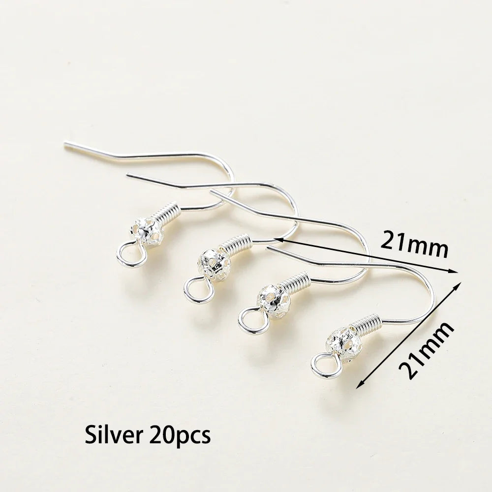 20pc Gold Plated Earring Wires & Hook Findings Set | 6 Styles | DIY Jewelry Making