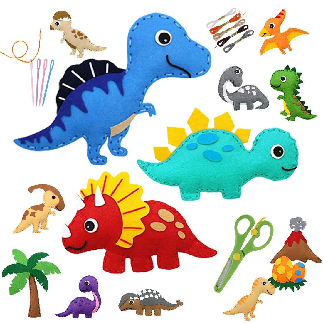 Sea Animals Felt Sewing Craft Kit for Kids Educational DIY Fun
