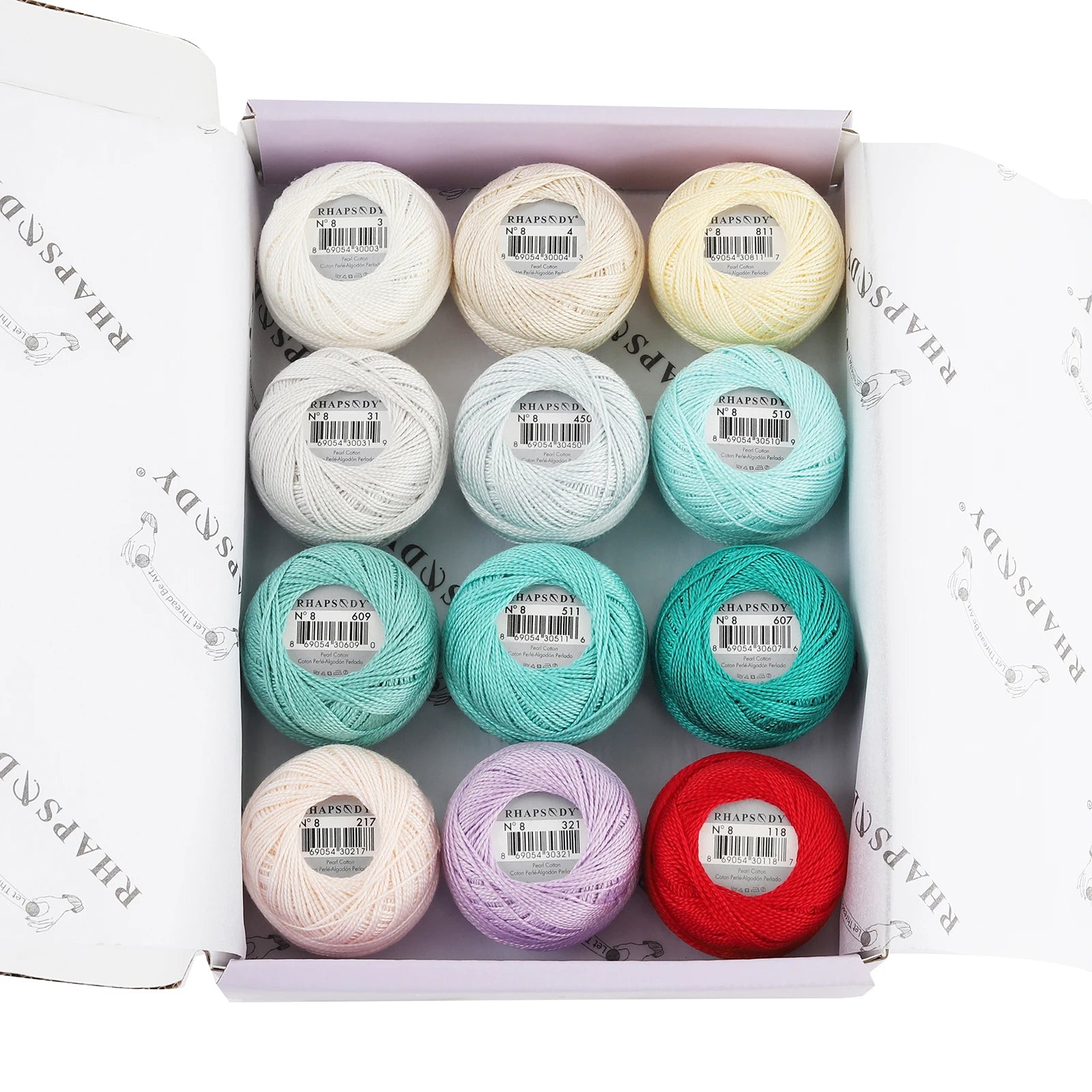 Pearl Cotton Crochet Thread for Embroidery Sewing and Needlework Crafts