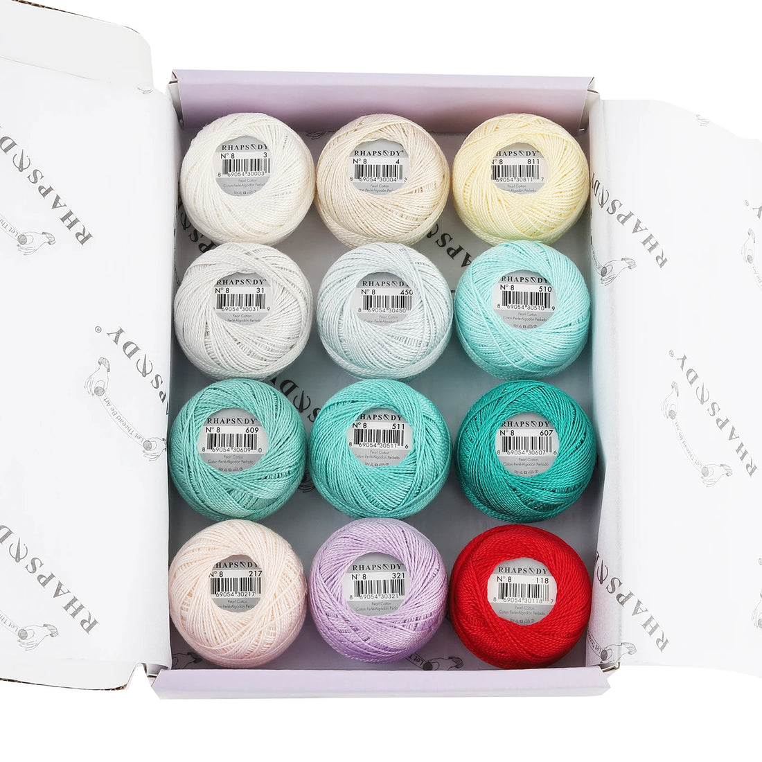 Pearl Cotton Crochet Thread for Embroidery Sewing and Needlework Crafts