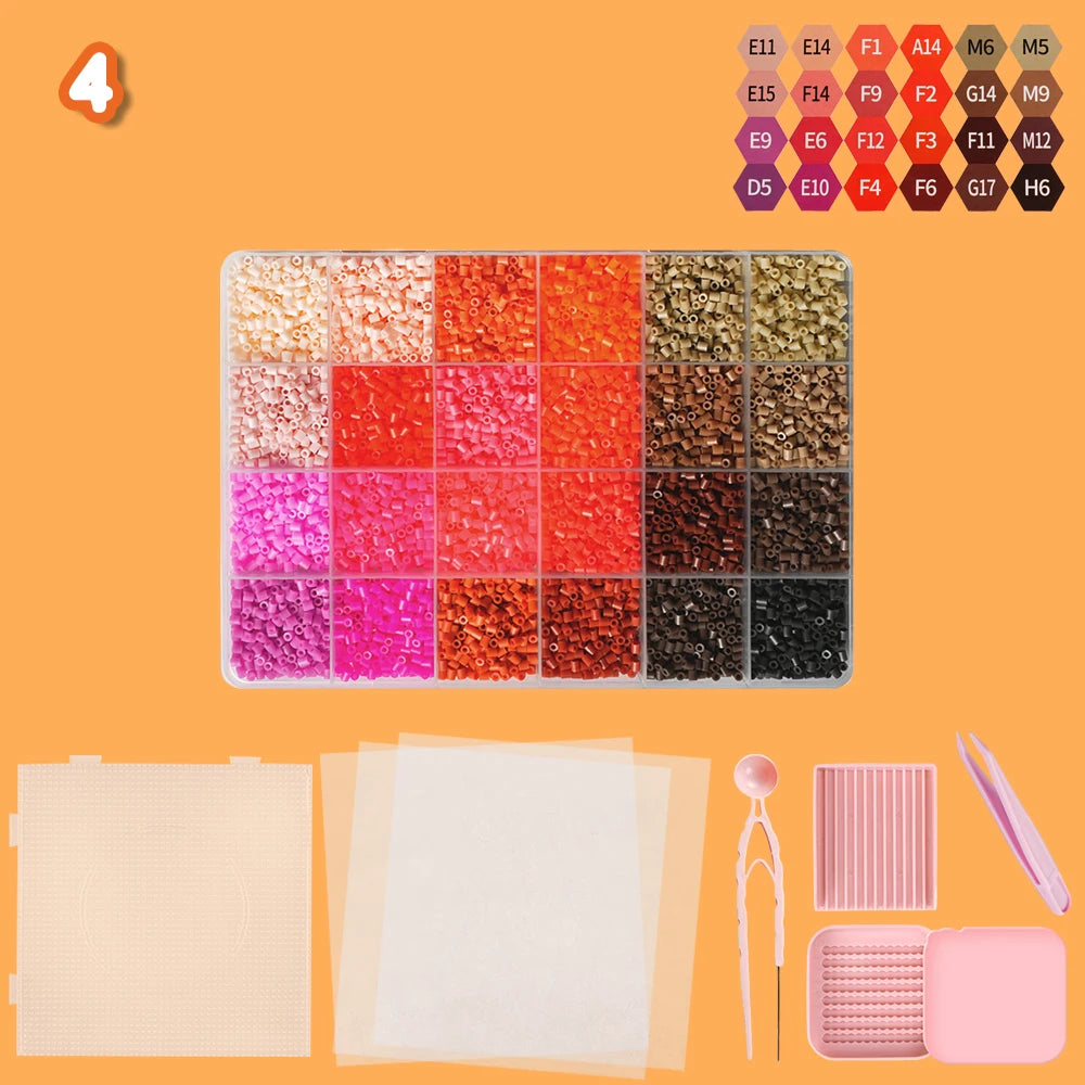 24000pcs Perler Fuse Beads Pixel Art Craft Kit DIY Puzzle