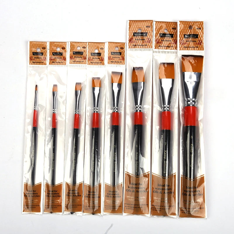Artist Nylon Paint Brush Set for Acrylic Watercolor and Gouache
