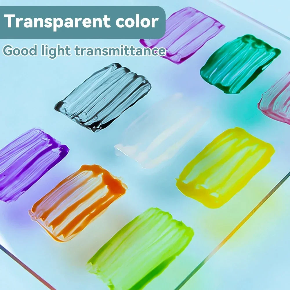 Waterproof Glass Acrylic Paint Set for DIY Art and Craft Projects