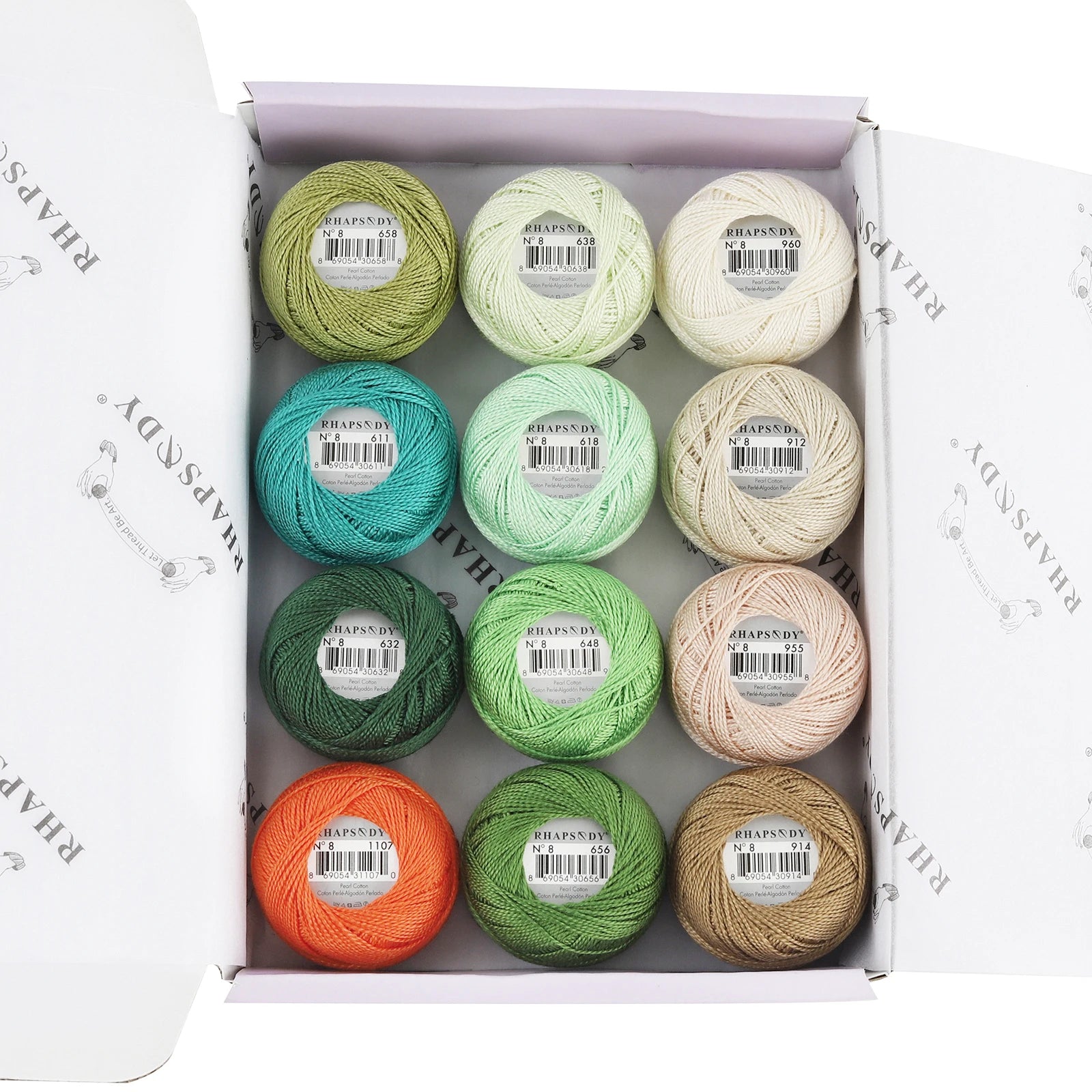 Pearl Cotton Crochet Thread for Embroidery Sewing and Needlework Crafts