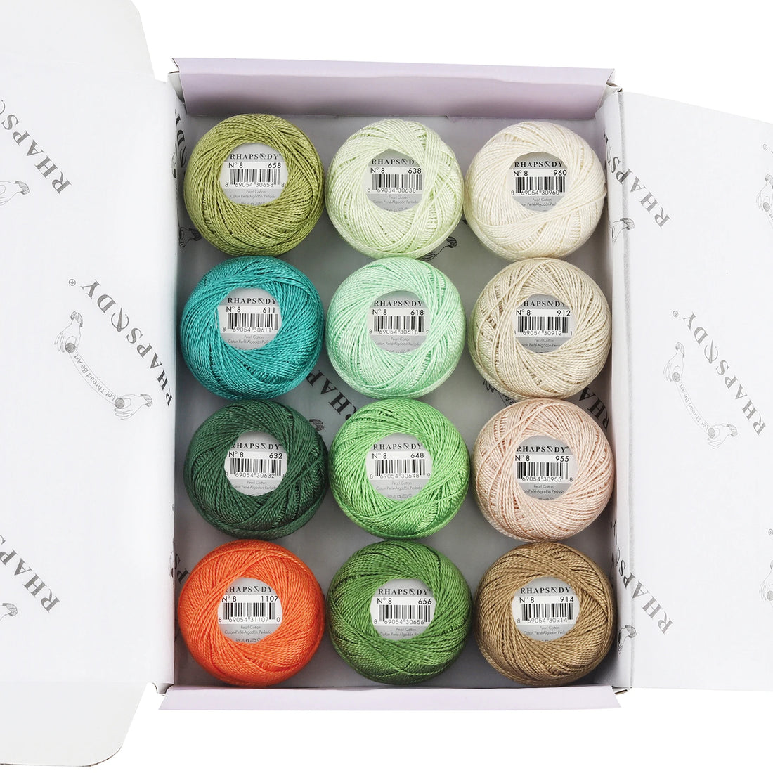 Pearl Cotton Crochet Thread for Embroidery Sewing and Needlework Crafts