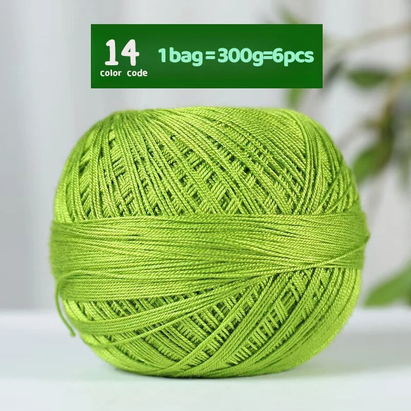 Fine Lace Crochet Yarn for Summer Knitting and DIY Crafts