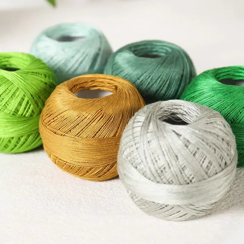 Fine Lace Crochet Yarn for Summer Knitting and DIY Crafts