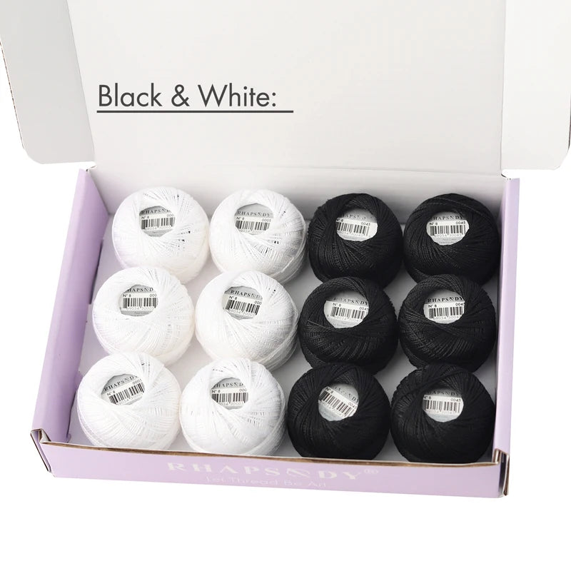 Pearl Cotton Crochet Thread for Embroidery Sewing and Needlework Crafts