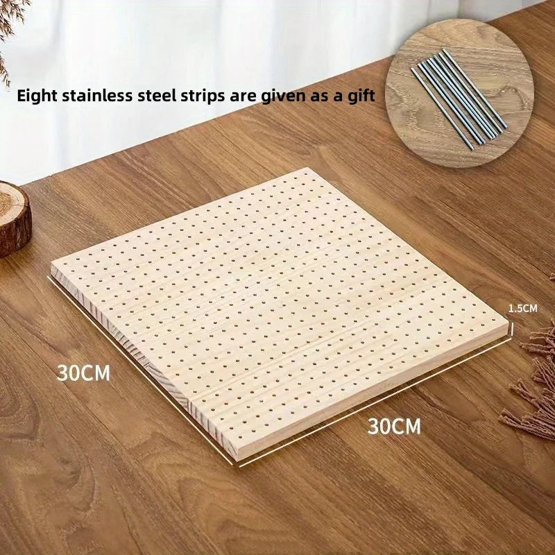Bamboo Crochet Blocking Plate for Weaving and Knitting Projects Crafts