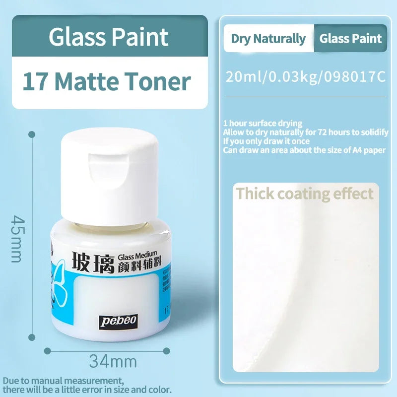 Waterproof Glass Acrylic Paint Set for DIY Art and Craft Projects