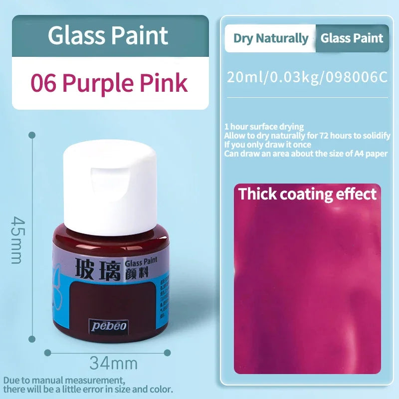 Waterproof Glass Acrylic Paint Set for DIY Art and Craft Projects