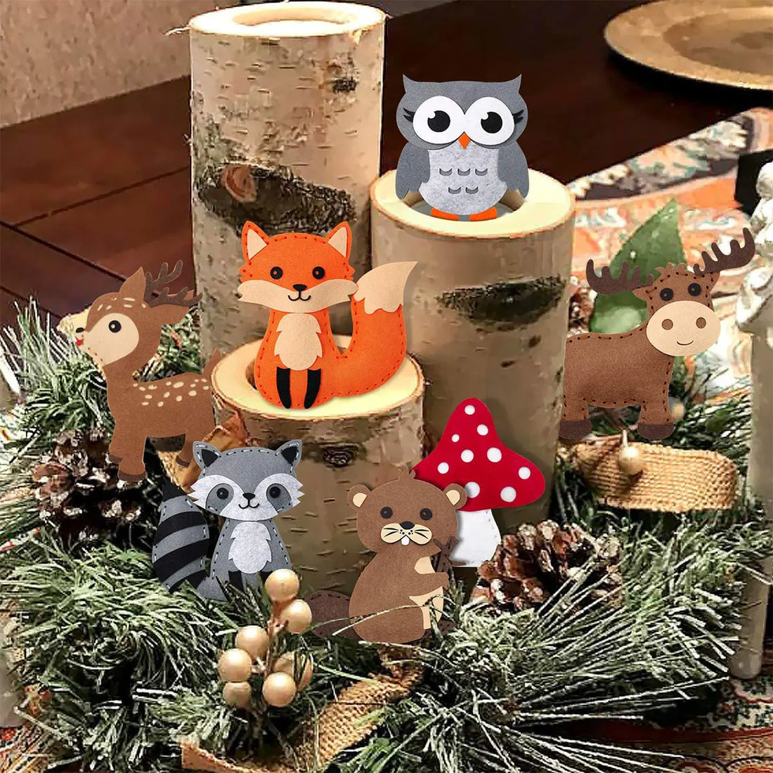 DIY Forest Animal Sewing Felt Plush Craft Kit for Kids