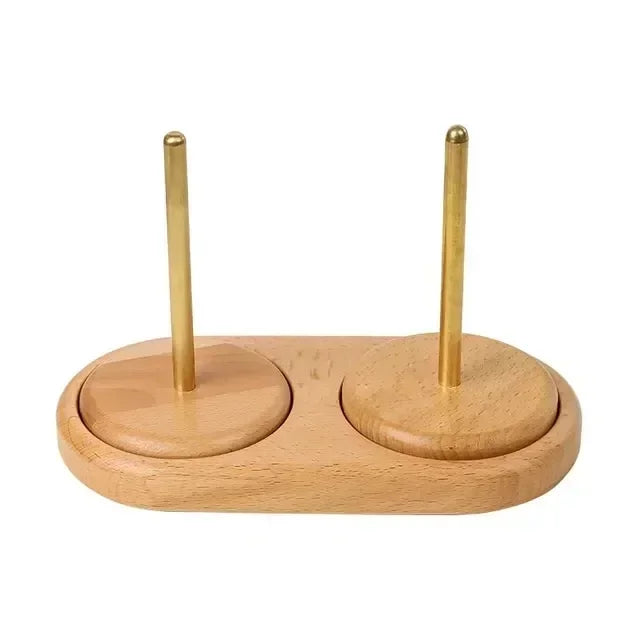 Wooden Yarn Holder Stand for Crochet Knitting Sewing Thread Tools
