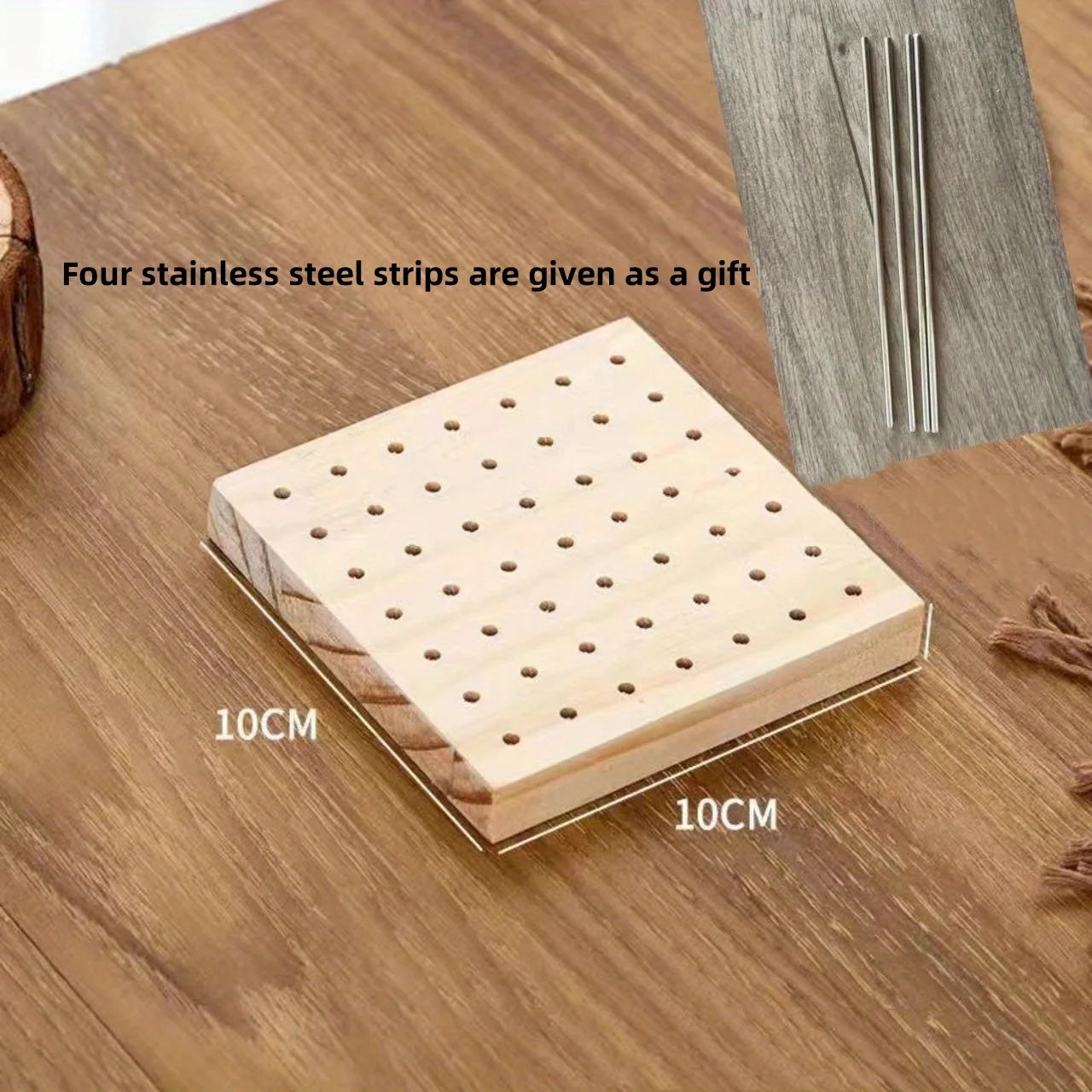 Bamboo Crochet Blocking Plate for Weaving and Knitting Projects Crafts