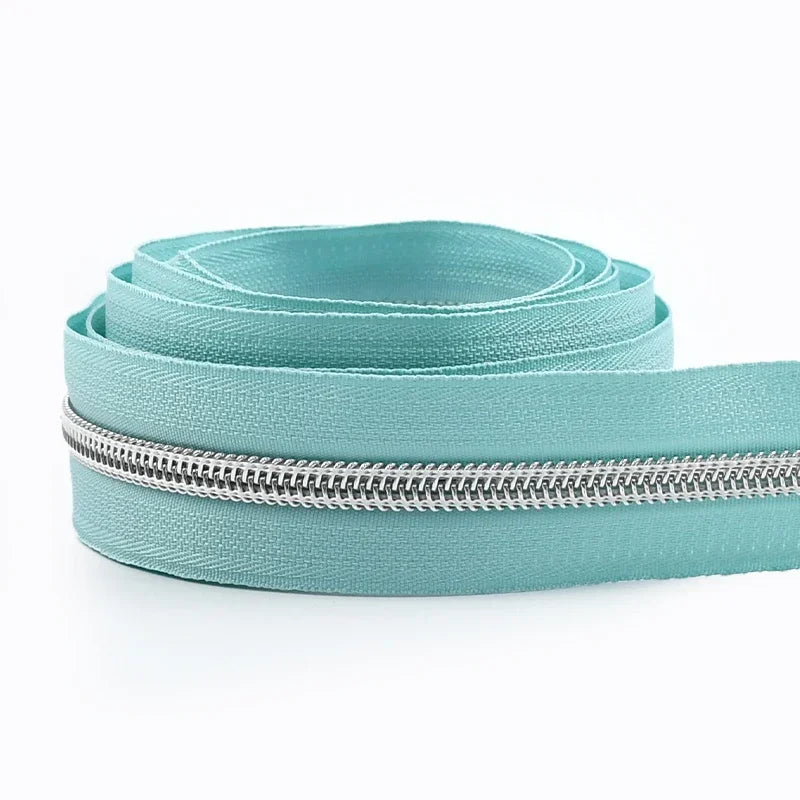 Nylon Zipper Tape Set with Metal Teeth for DIY Sewing