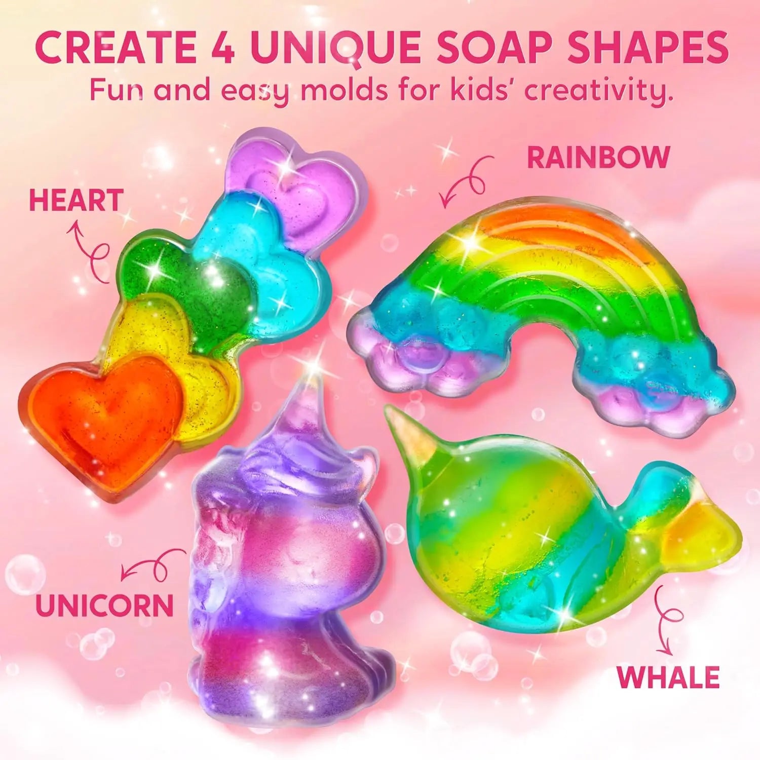 Unicorn Soap Making Craft Kit for Kids STEM DIY Gift Fun
