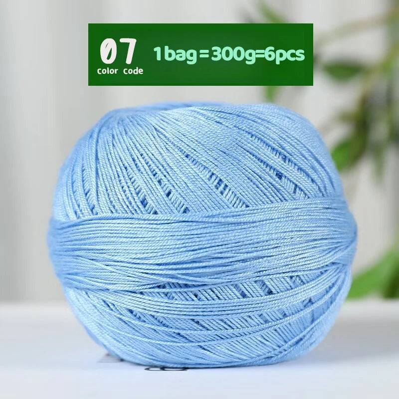 Fine Lace Crochet Yarn for Summer Knitting and DIY Crafts