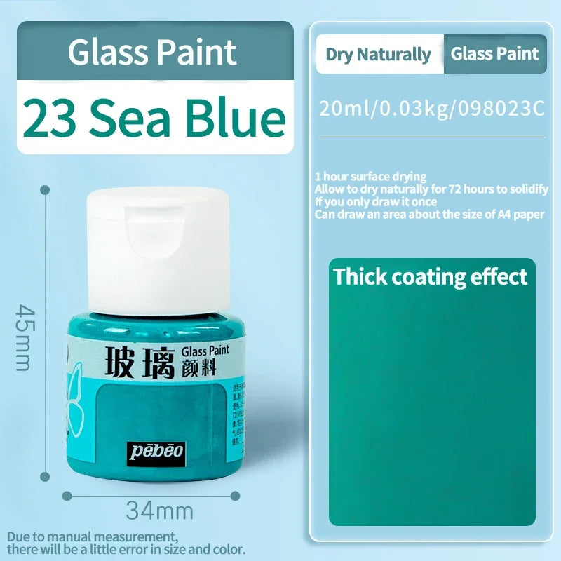 Waterproof Glass Acrylic Paint Set for DIY Art and Craft Projects