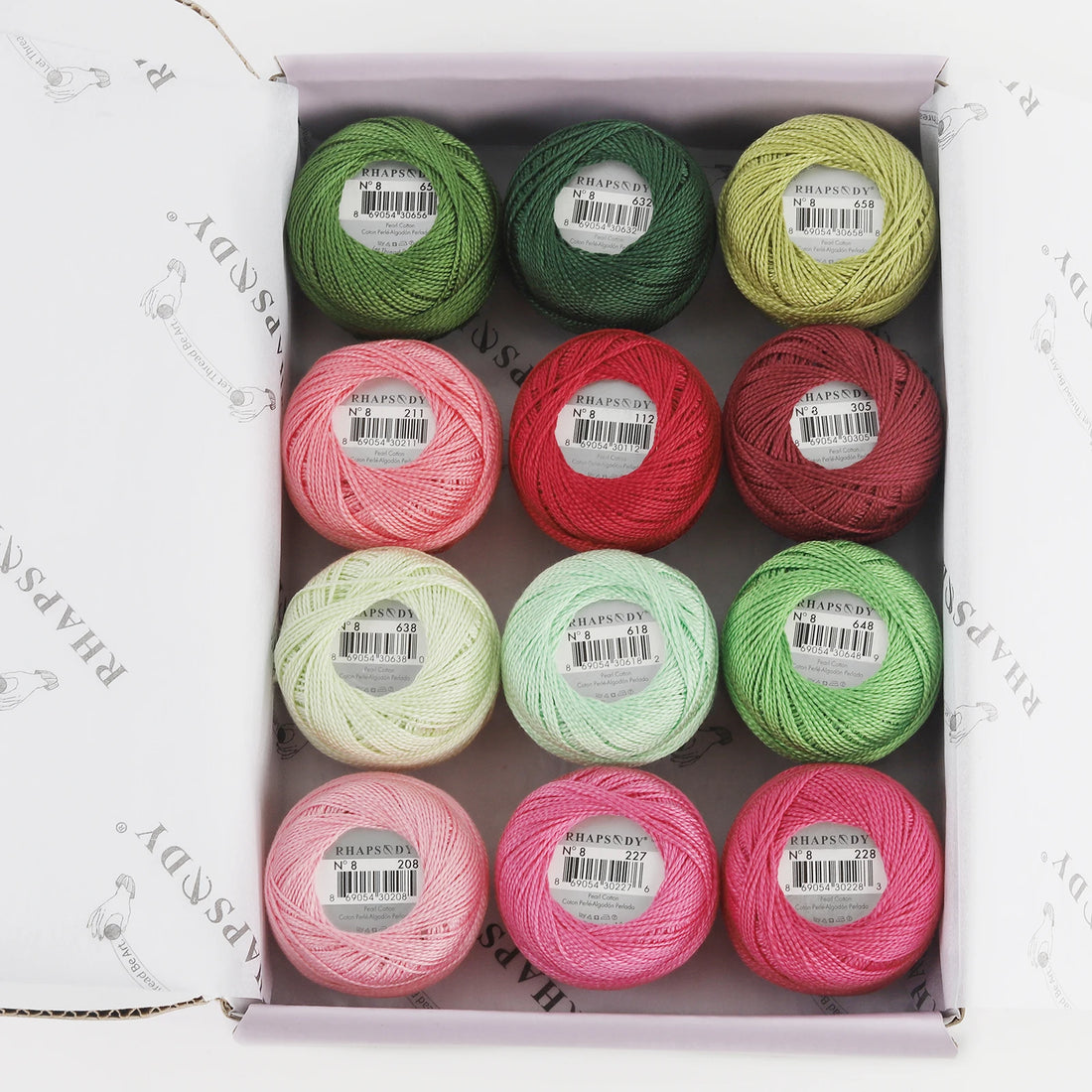 Pearl Cotton Crochet Thread for Embroidery Sewing and Needlework Crafts