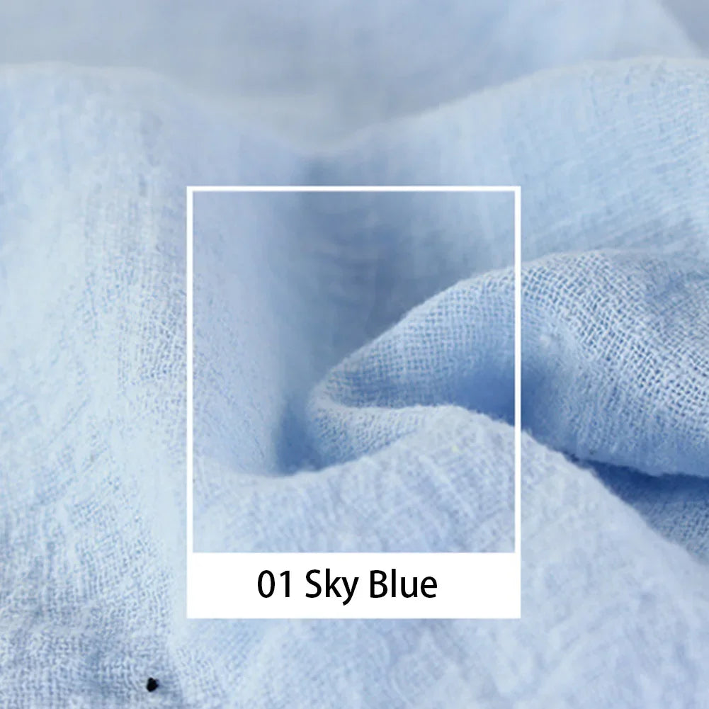 Organic Linen Cotton Fabric for DIY Sewing and Patchwork Crafts
