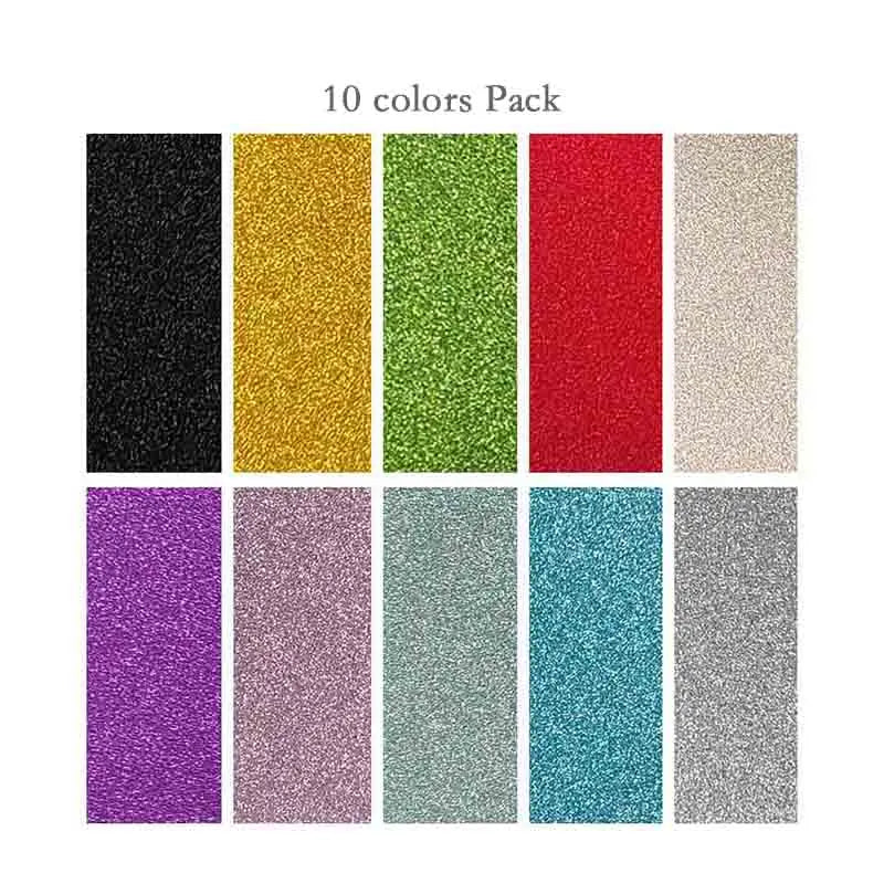 Glitter Origami Paper Set for Crafts Scrapbooking and Card Layering