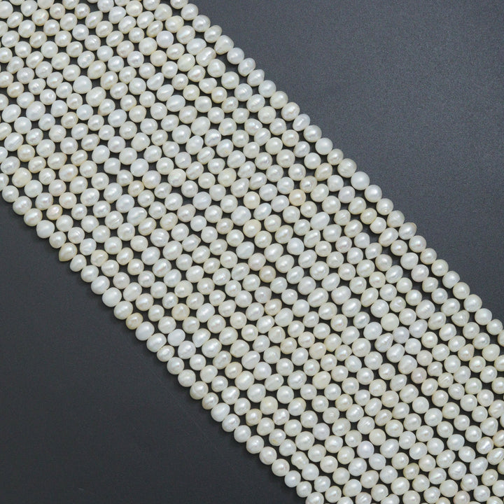 6-7mm Quality Natural Potato Freshwater Pearl Beads, Sku#U2420