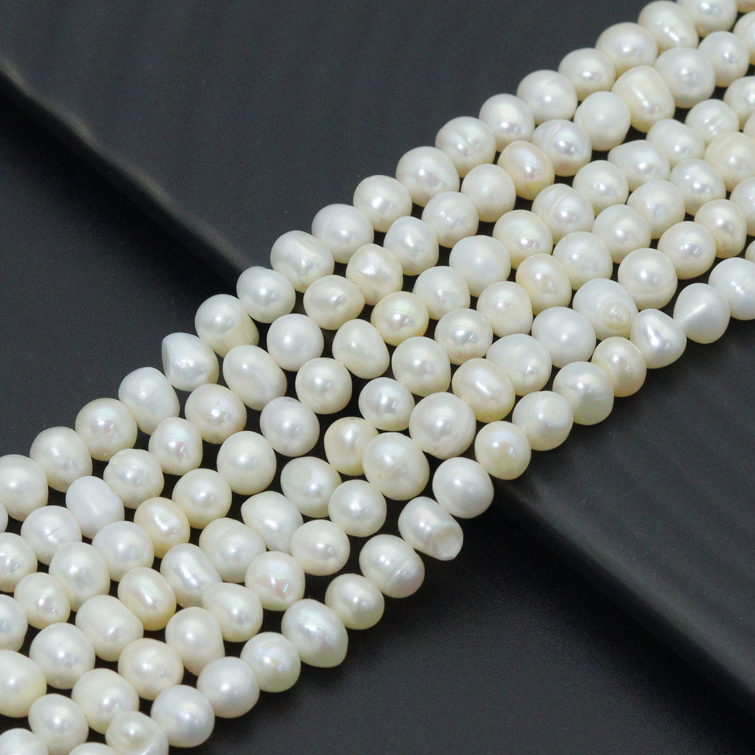 6-7mm Quality Natural Potato Freshwater Pearl Beads, Sku#U2420