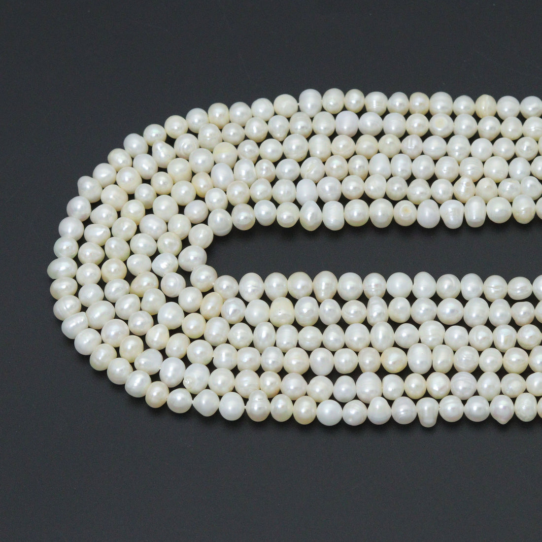 6-7mm Quality Natural Potato Freshwater Pearl Beads, Sku#U2420