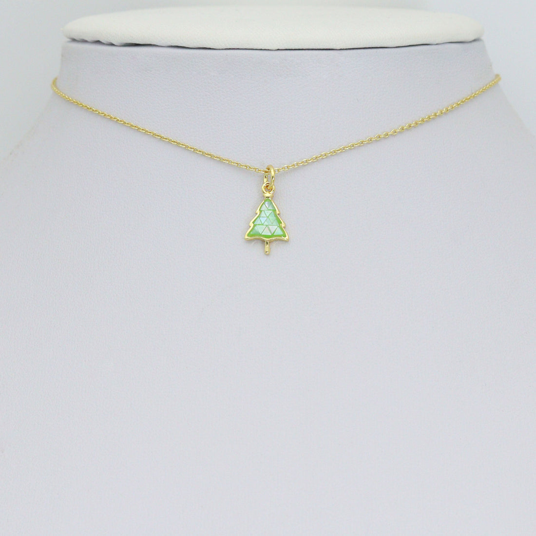 Abalone Mother of Pearl Cedar Tree Charm Pendant, Tree Charm, Sku#WL29
