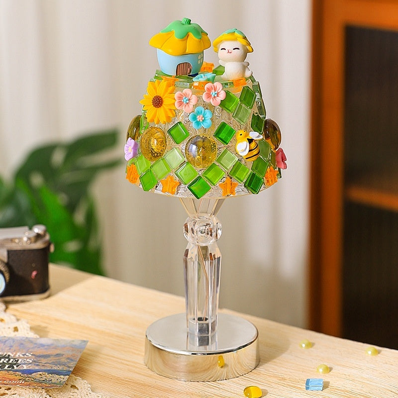 Mosaic Table Lamp Diy Handmade Material Kit