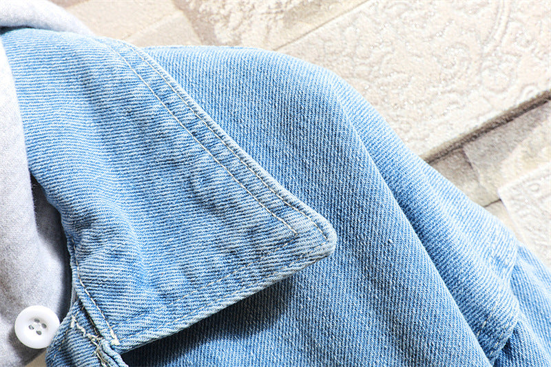Women's OversizedWashe d Denim Jacket – Hooded Loose Korean Style