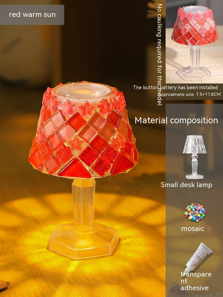 Mosaic Table Lamp Diy Handmade Material Kit