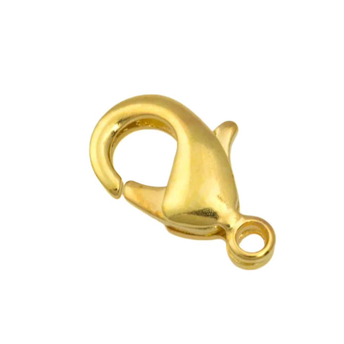 Premium 12mm Gold Plated Brass Lobster Claw Clasp - Individual Korean Made Finding