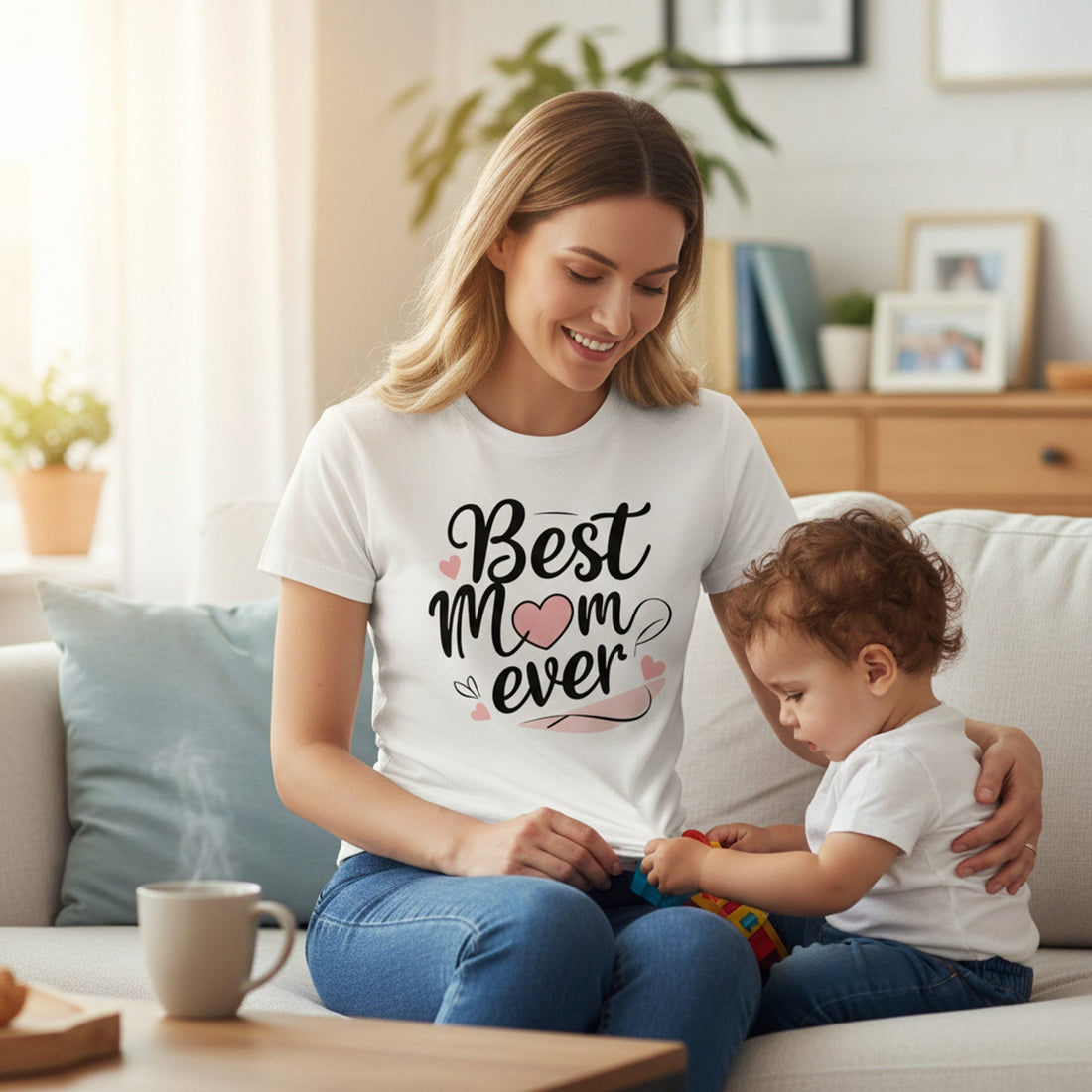 Best Mom Ever T Shirt Cotton Gift for Mother’s Day Birthday